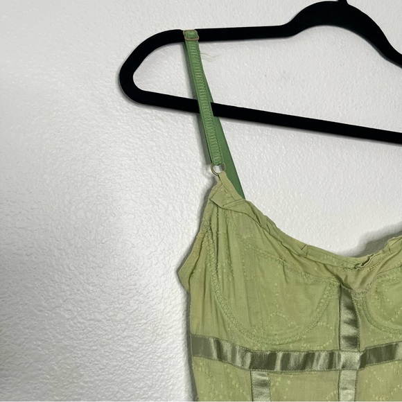 VTG Dolce & Gabbana Multicolor Patchwork Cotton 90s Midi Dress Fairy Size 38 - Picture 7 of 9